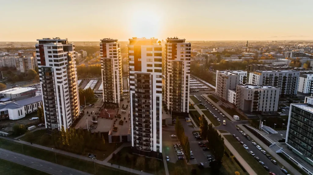 apartamentos vistos de cima
