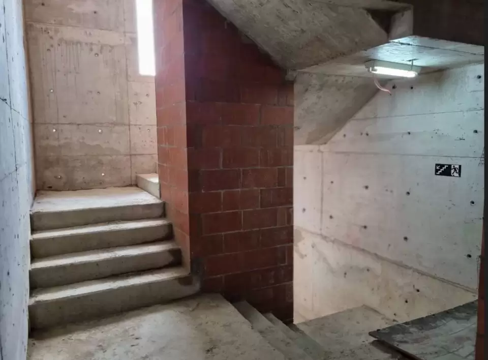 escadaria do 3° pavimento da obra do lauto vila mariana